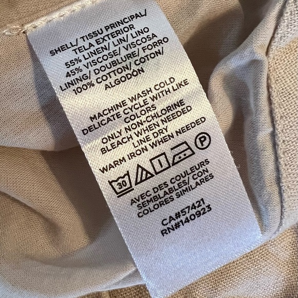 Loft Skirt Beige Tan Button Front Linen Viscose Women's Size 10 Medium Large
Bbc - Picture 4 of 8